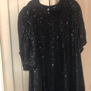 Black sparkle top
